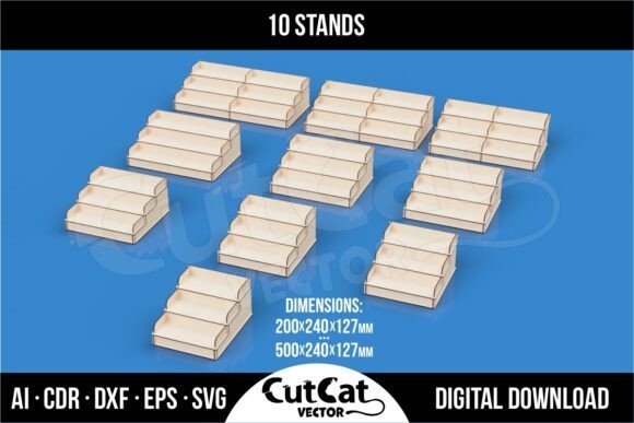 Expositor De Mostrador Para Venta Minorista 10 Tamanos Creativo Digital